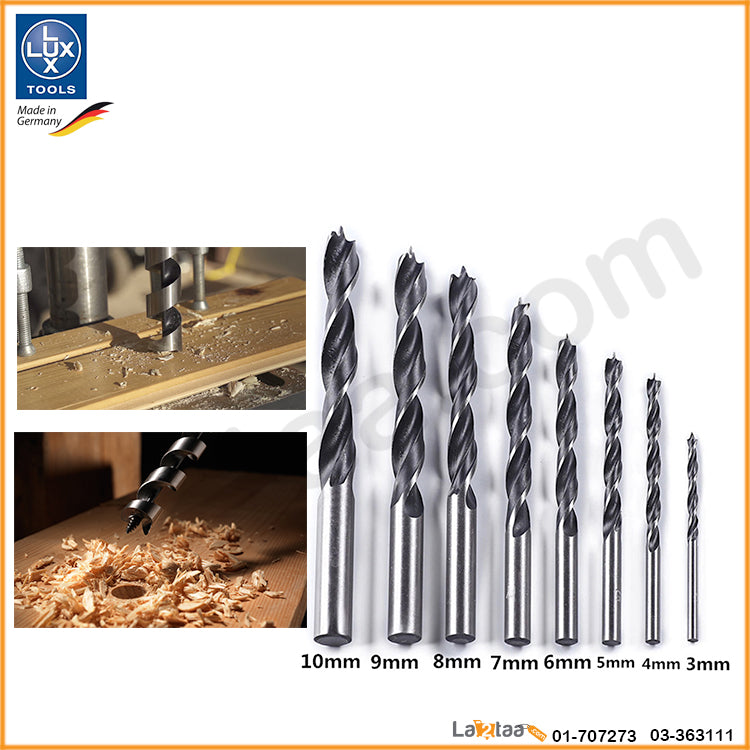 LUX TOOLS - wood drill bits 8 pieces