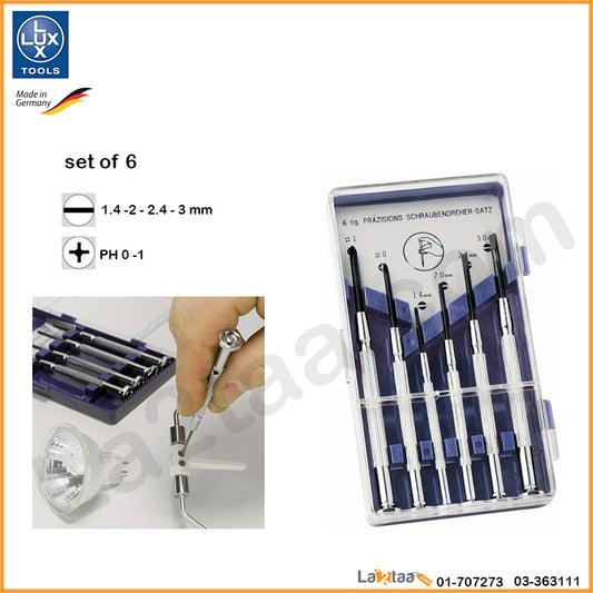 LUX TOOLS - Precision screwdriver set 6-piece