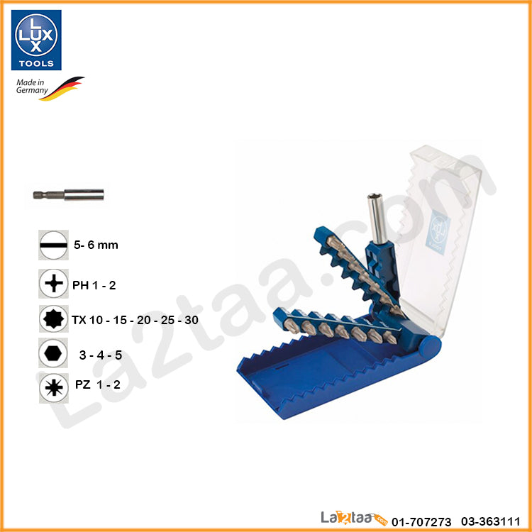 LUX TOOLS - bit set 14 pieces