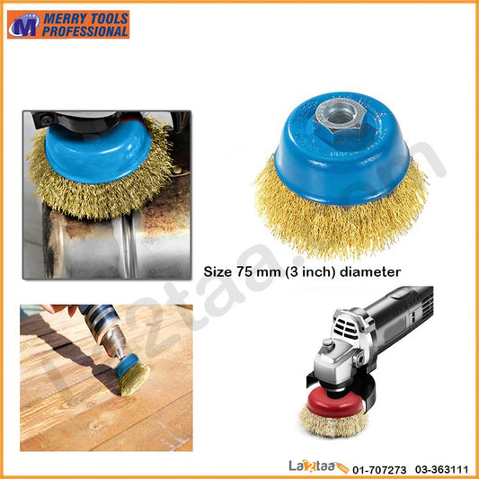 Merry Tools Professional - Cup Brush 75MM