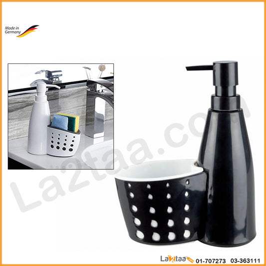 Kitchen Sink Liquid Hand Soap Dispenser Pump and Sponge Tray