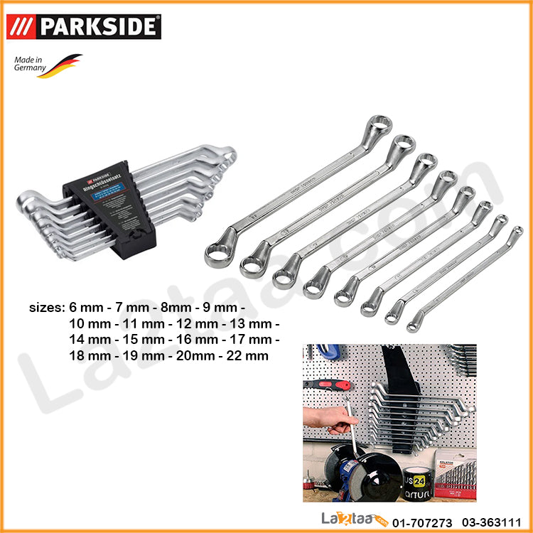 PARKSIDE - ring wrench set 8 pieces