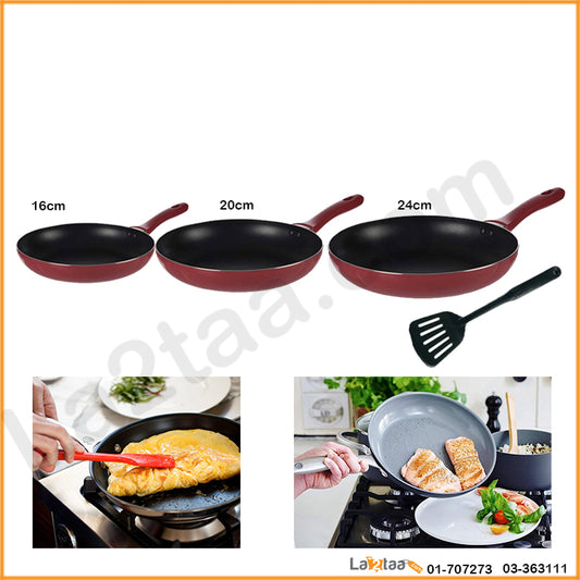 Frying Pans - 3 Pieces Set