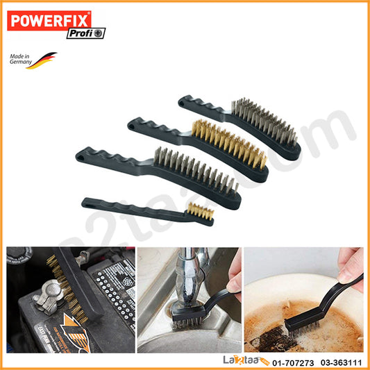 Powerfix Profi -  Wire Brush Set, 4 pieces
