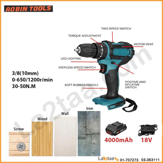 Robin Tools - Cordless Impact Drill