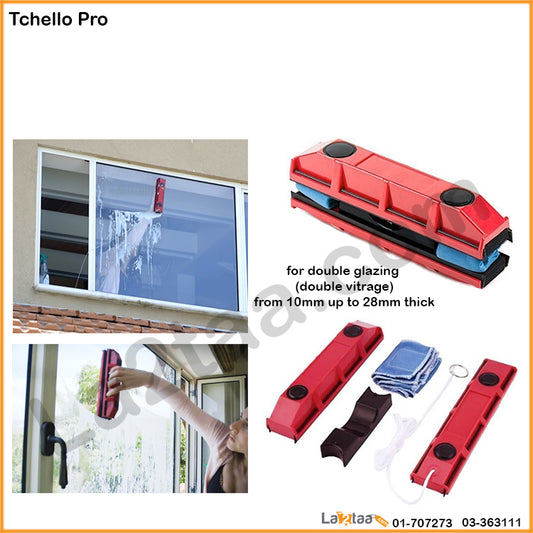 Tchello pro - Magnetic Double vitrage Window Cleaner
